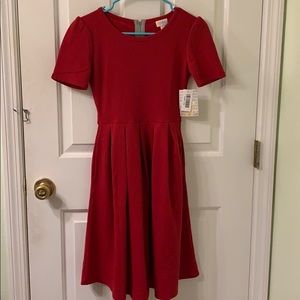 LuLaRoe Amelia Red Dress